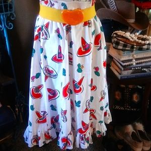 Cute Vintage Fiesta theme skirt